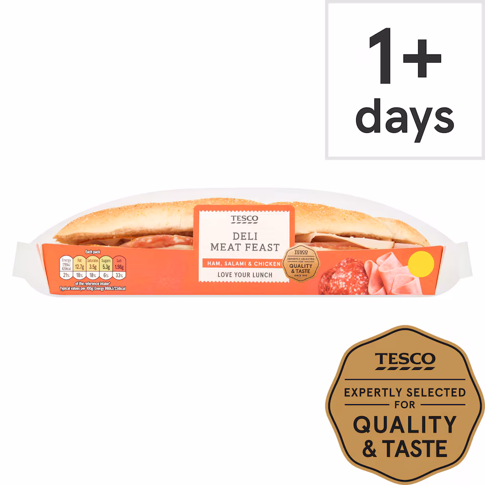 Tesco Deli Meat Feast Sub