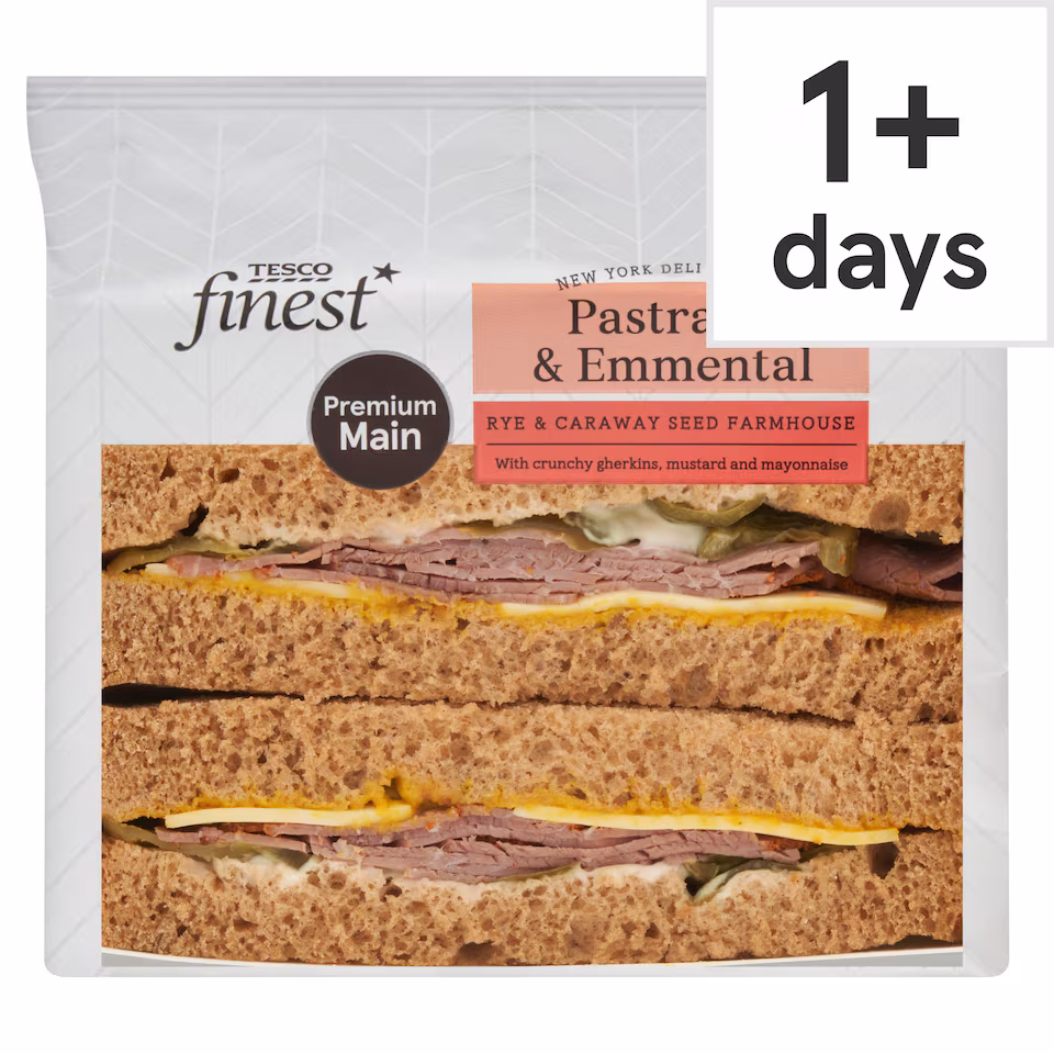Tesco Finest New York Deli Inspired Pastrami & Emmental Sandwich