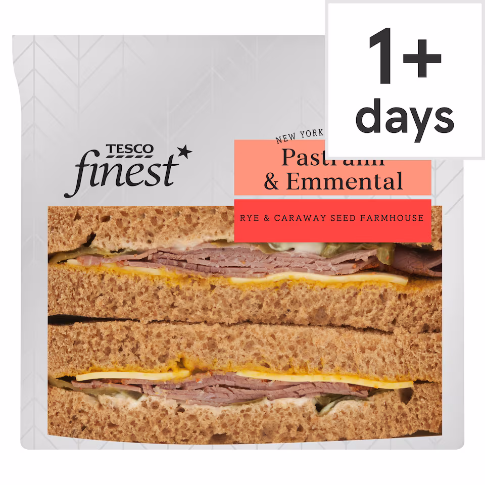Tesco Finest New York Deli Inspired Pastrami & Emmental Sandwich