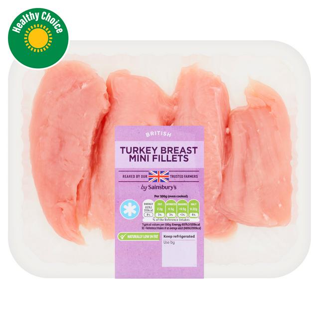 Sainsbury's Fresh British Turkey Breast Mini Fillets 400g
