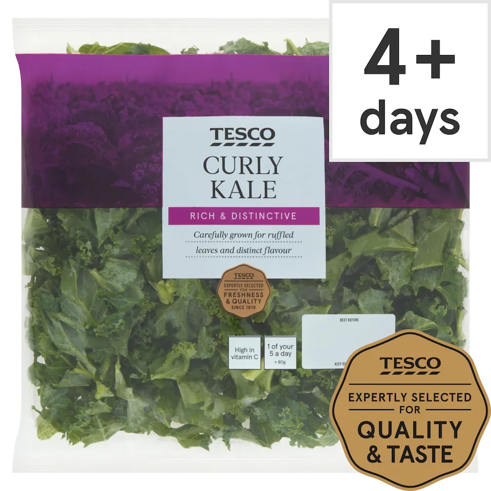 Tesco Curly Kale 180G