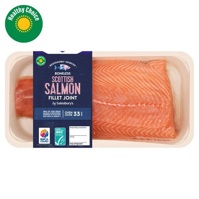Sainsbury's Skin on ASC Scottish Salmon Fillet 600g