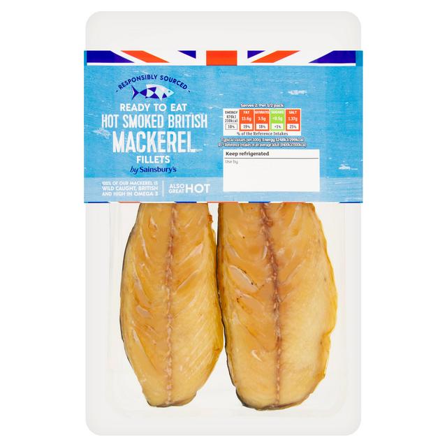 Sainsbury's British Smoked Mackerel Fillets 140g