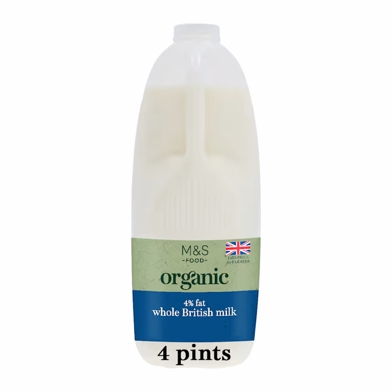 M&S Organic Whole British Milk