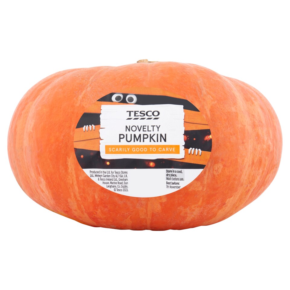 Tesco Novelty Pumpkin