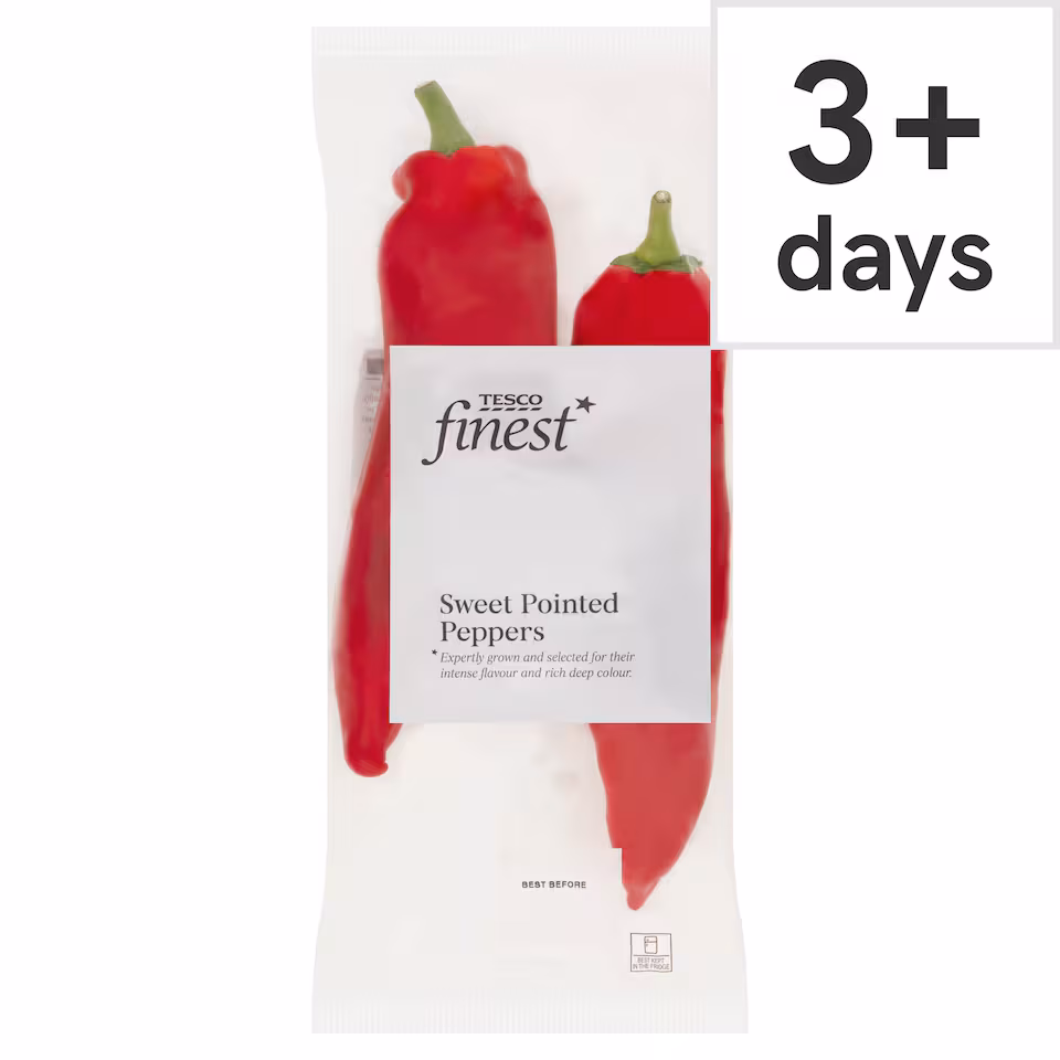 Tesco Finest Sweet Pointed Peppers 180g