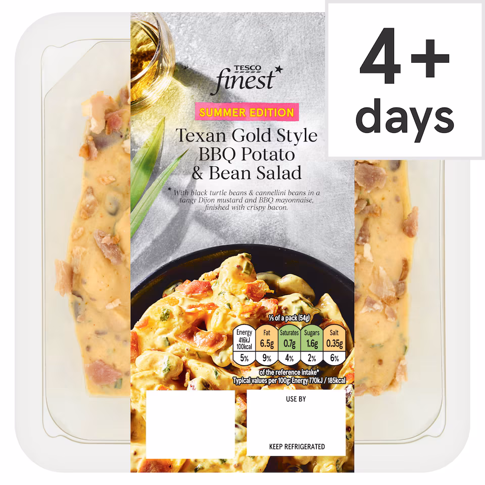 Tesco Finest Texan Gold style BBQ Potato & Bean Salad 270g