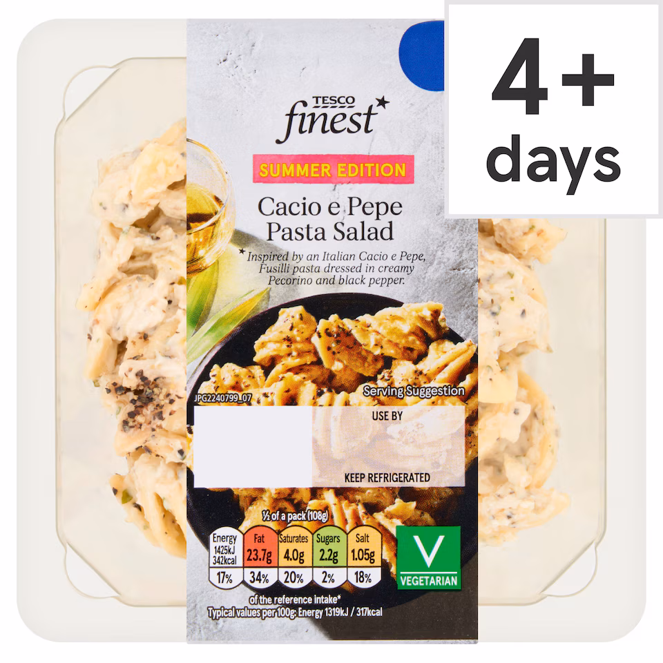 Tesco Finest Cacio e Pepe Pasta Salad 215g