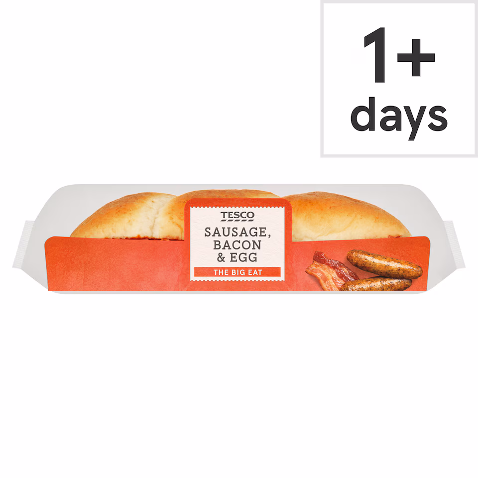 Tesco Sausage Bacon & Egg Sub
