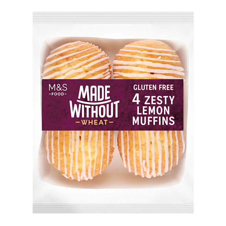 M&S Made Without Wheat Zesty Lemon Muffins