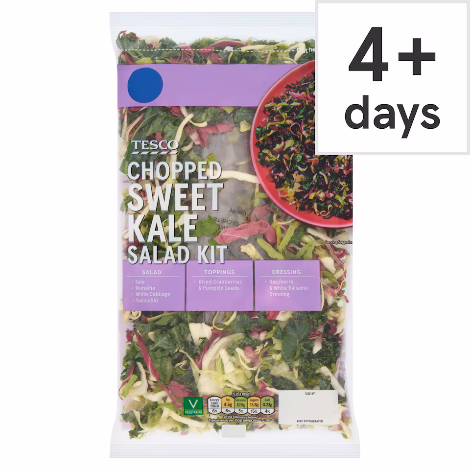 Tesco Chopped Sweet Kale Salad Kit 230g