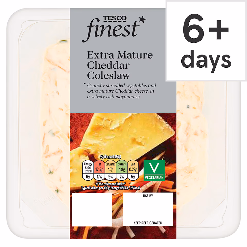 Tesco Finest Extra Mature Cheddar Coleslaw 250g