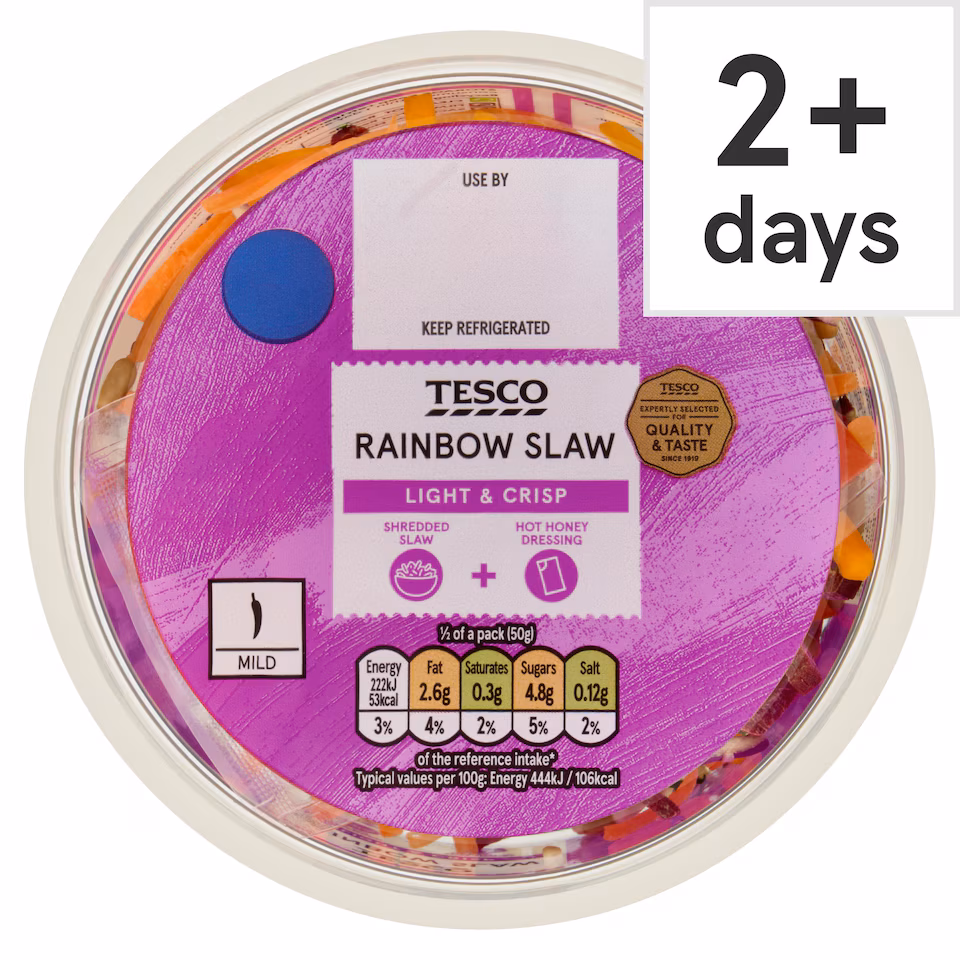 Tesco Rainbow Slaw 100g
