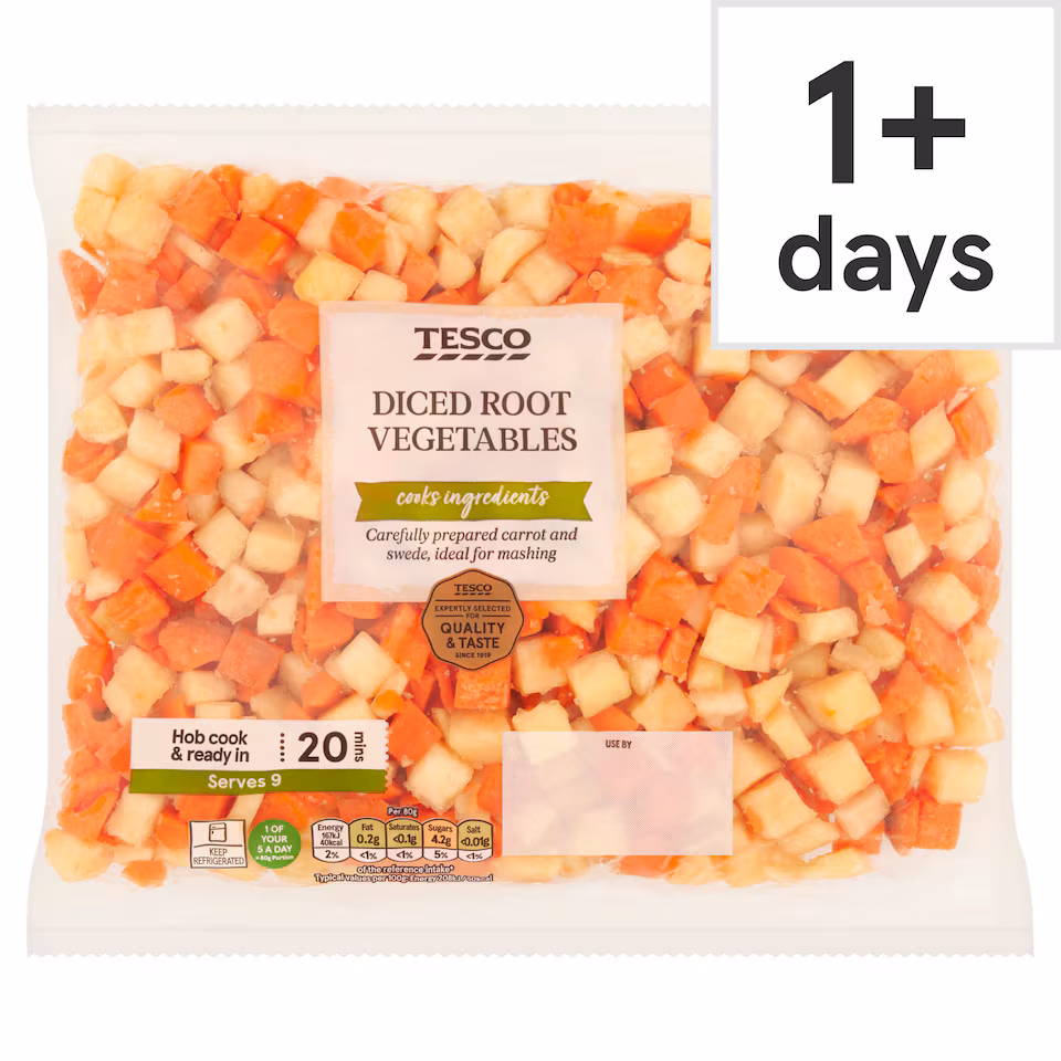 Tesco Diced Root Vegetables 720G