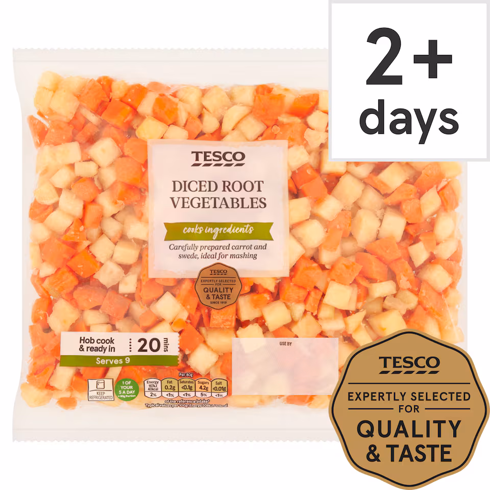 Tesco Diced Root Vegetables 720G