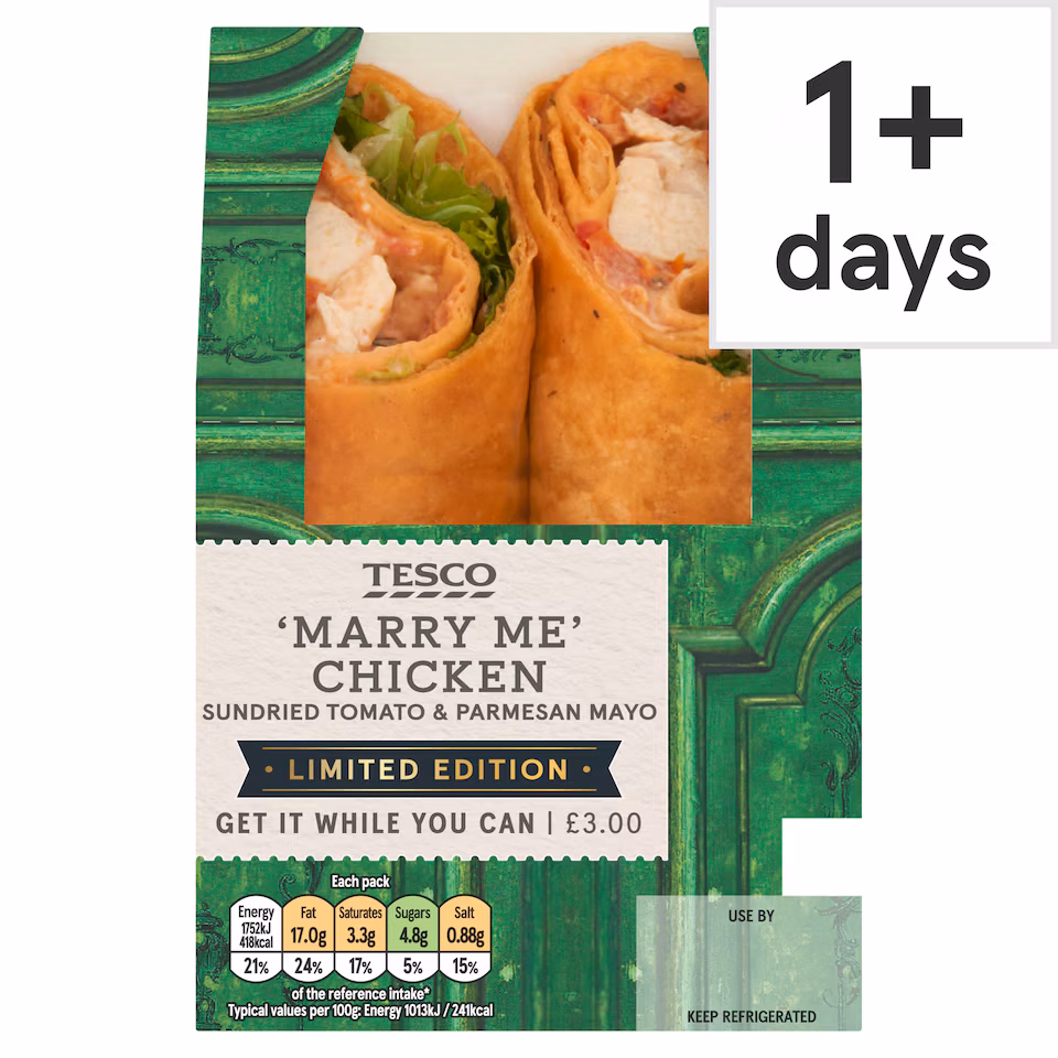 Tesco Marry Me Chicken Wrap