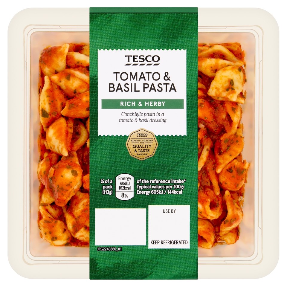 Tesco Tomato & Basil Pasta 450g