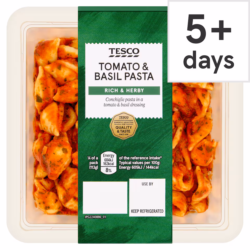 Tesco Tomato & Basil Pasta 450g