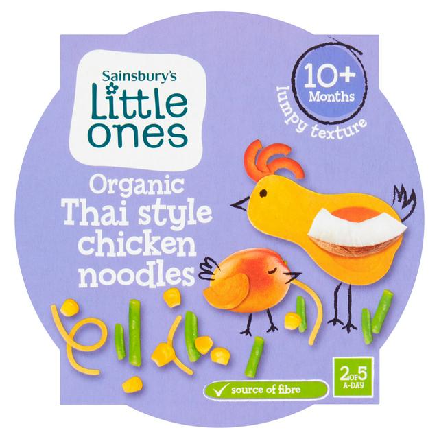 Sainsbury's Little Ones Organic Thai Style Chicken Noodles 10+ Months 190g
