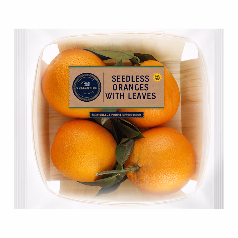 M&S Collection Seedless Oranges with Leaves