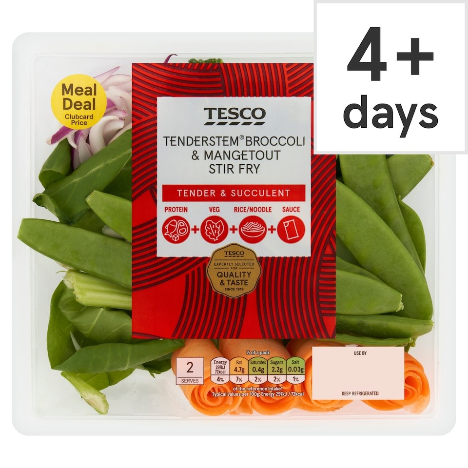 Tesco Tenderstem Broccoli & Mangetout Stir Fry 200g