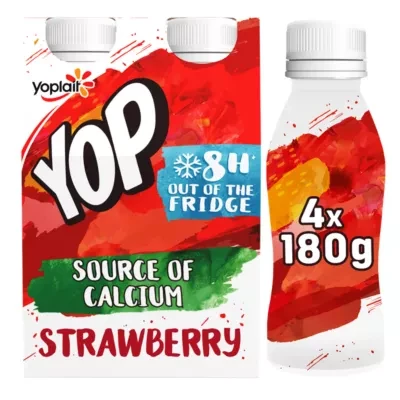 Yop Strawberry Yoghurt Drink 4 x 180g