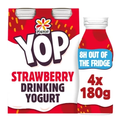 Yop Strawberry Drinking Yoghurt 4 x 180g