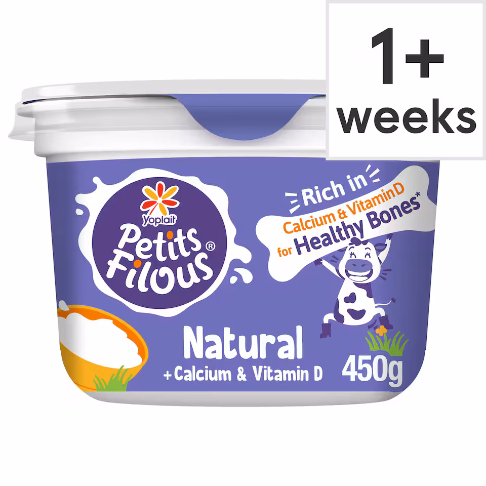 Petits Filous Natural Kids Yoghurt + Calcium and Vitamin D 450g