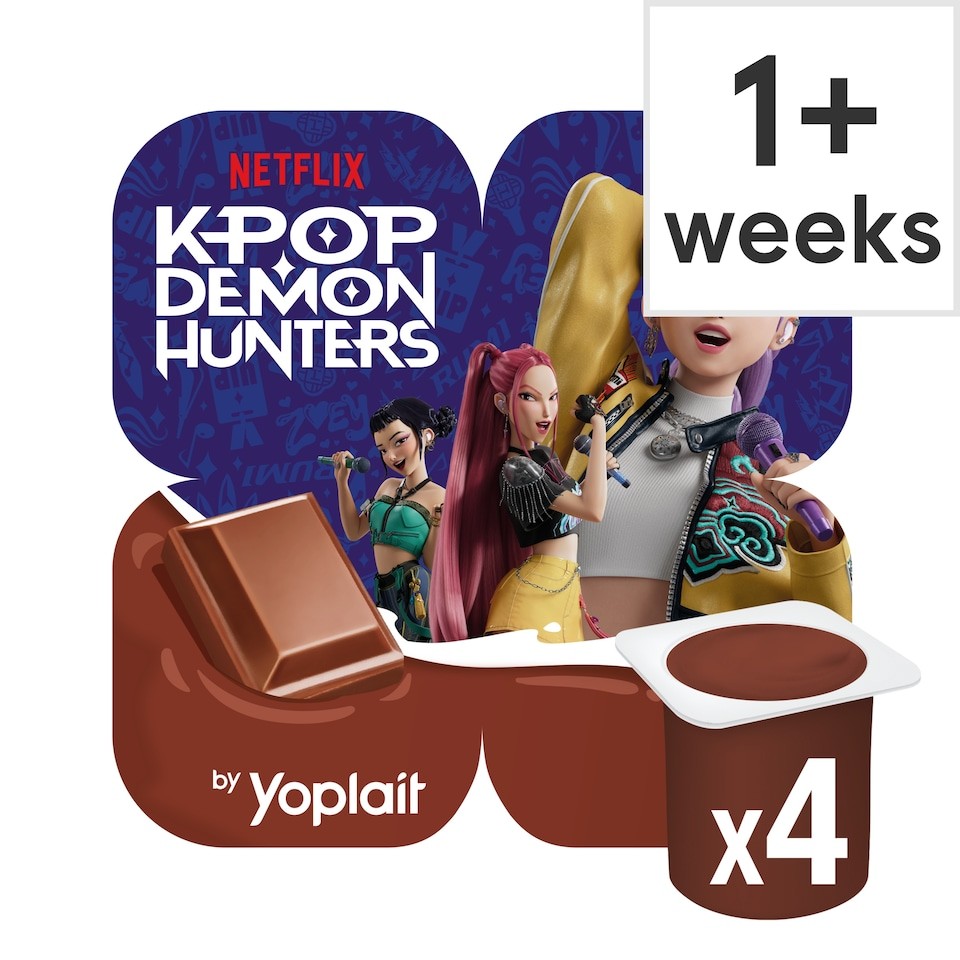 Yoplait KPOP Chocolate Dairy Dessert Pots 4x100g