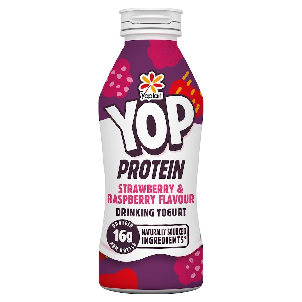 Yoplait Yop Protein​ Strawberry & Raspberry​ Drinking Yoghurt 250g