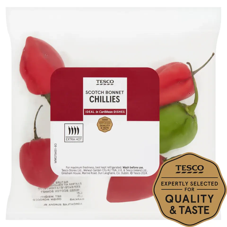 Tesco Scotch Bonnet Chillies 50G