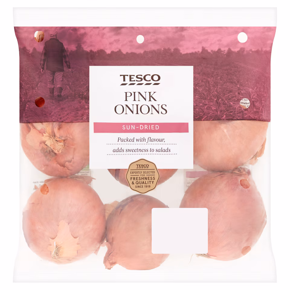 Tesco Pink Onions 1Kg