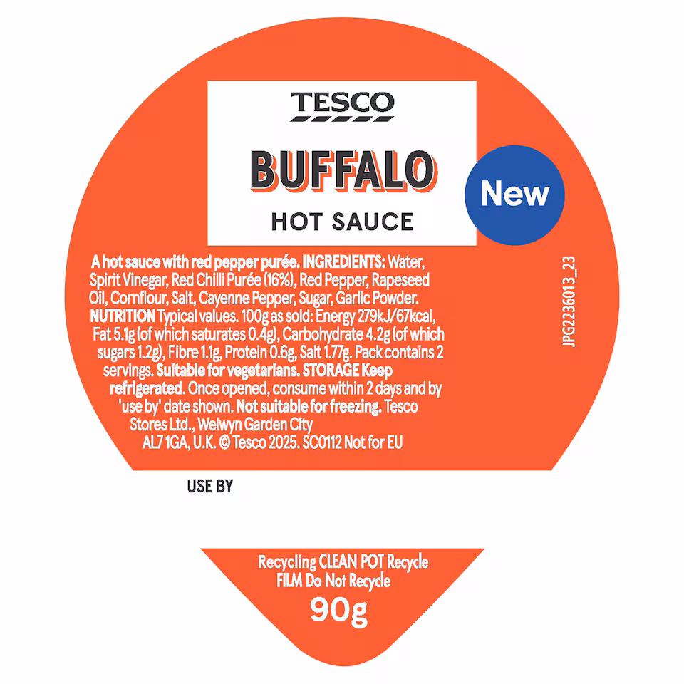 Tesco Buffalo Hot Sauce Dip 90g