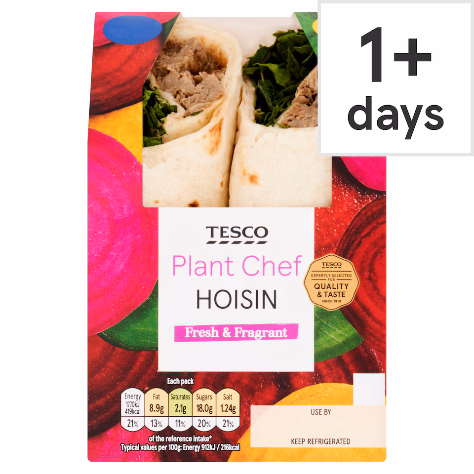 Tesco Plant Chef Hoisin Wrap