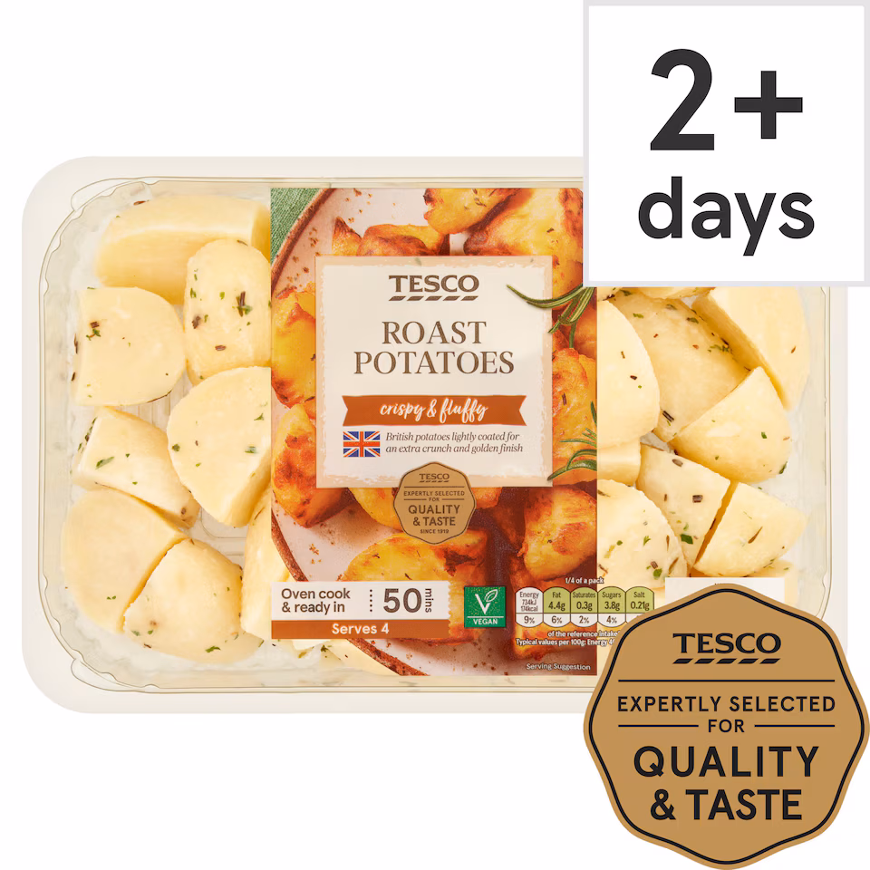 Tesco Seasoned Roast Potatoes 800G