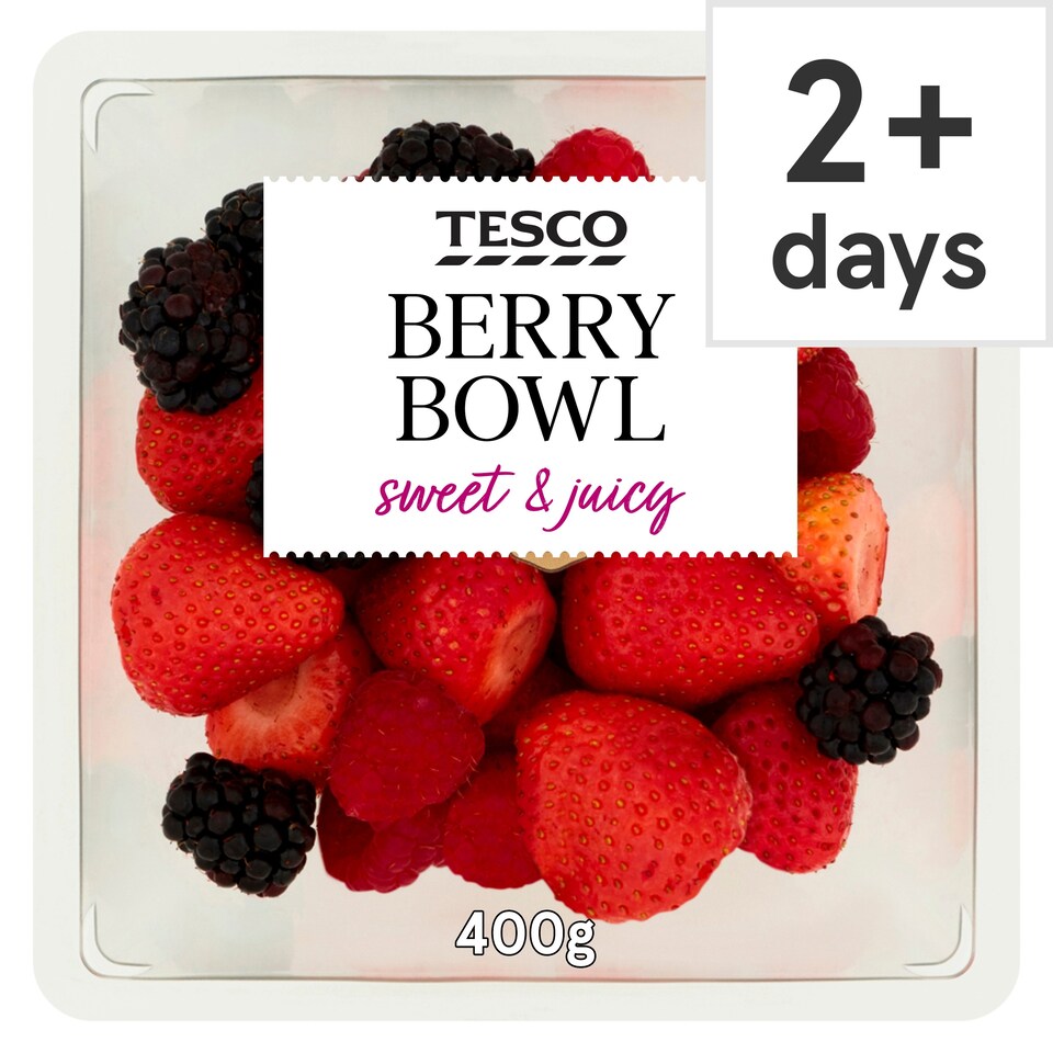 Tesco Berry Bowl With Super Sweet Berries 400G