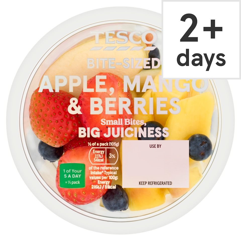 TESCO Apple, Mango, Strawberry and Blueberry 210g