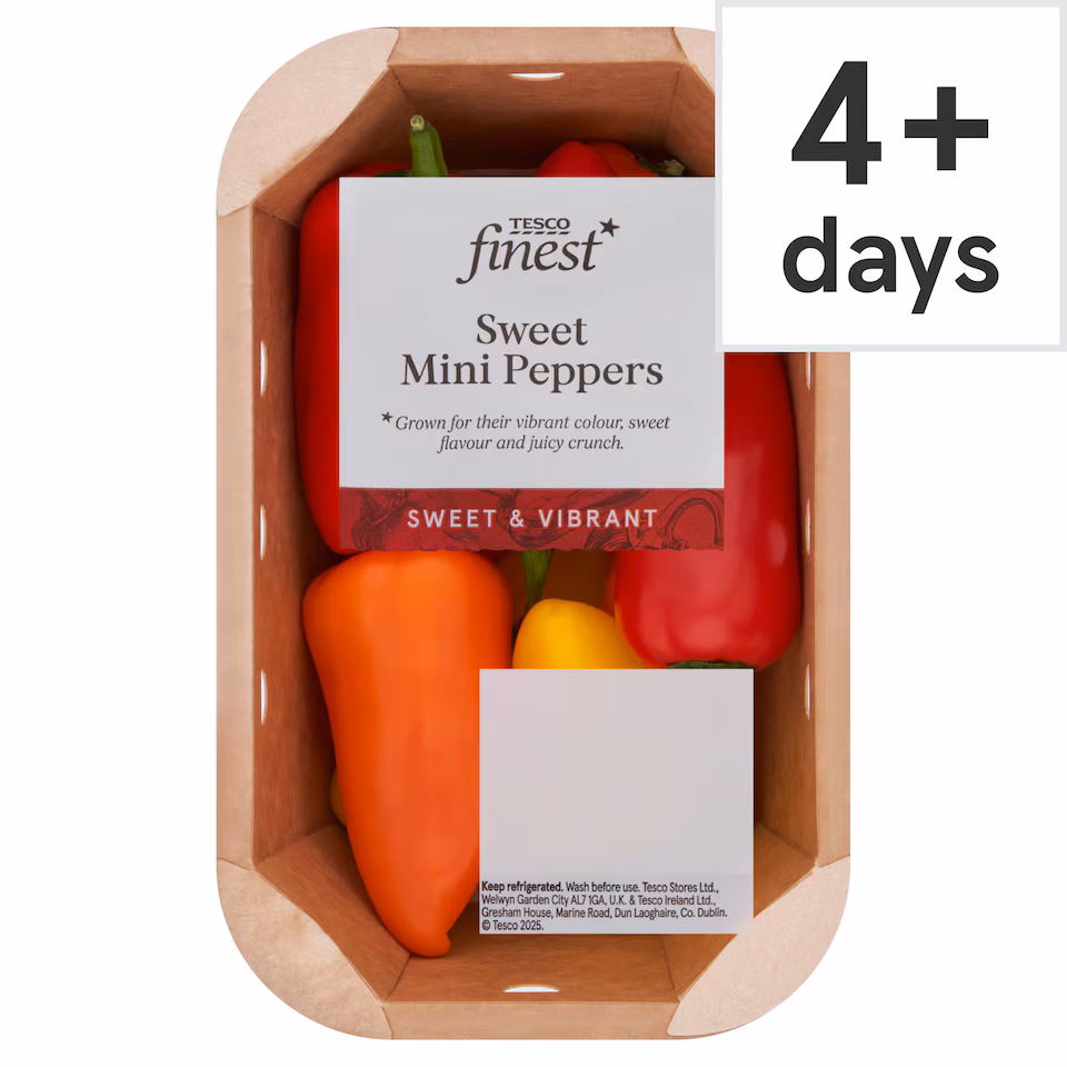 Tesco Finest Sweet Mini Peppers 220G