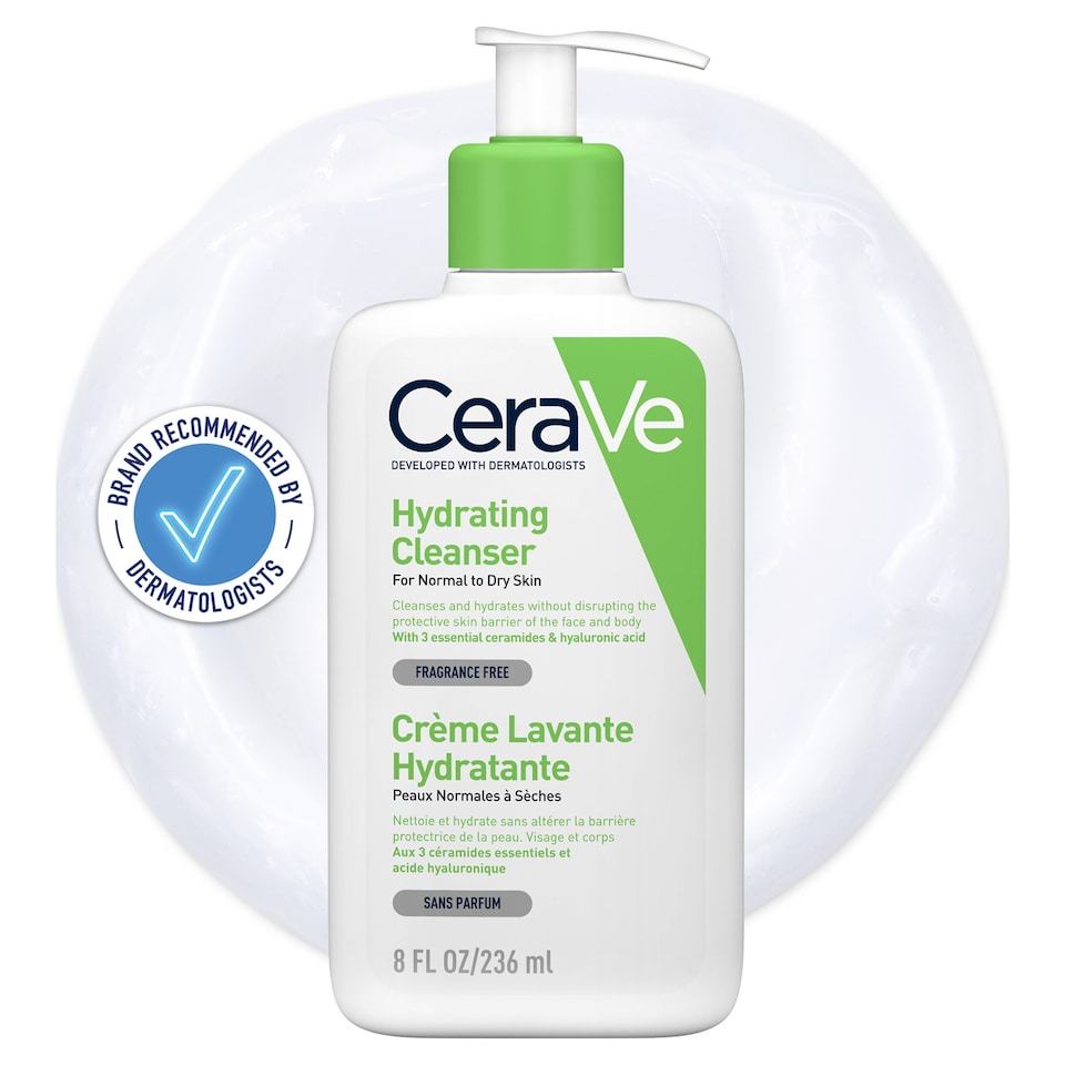 CeraVe Hydrating Cleanser with Hyaluronic Acid for Normal to Dry Skin 236ml