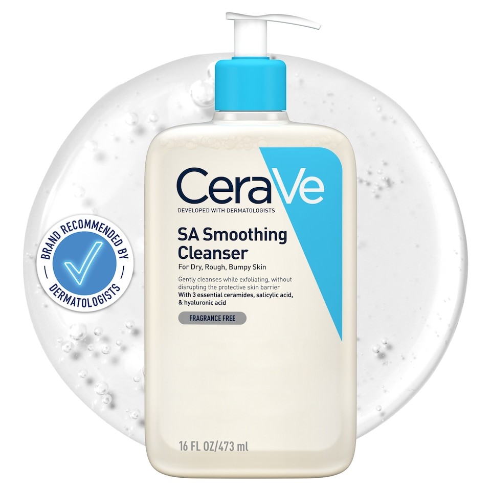 CeraVe SA Smoothing Cleanser with Salicylic Acid for Dry, Rough & Bumpy Skin 473ml