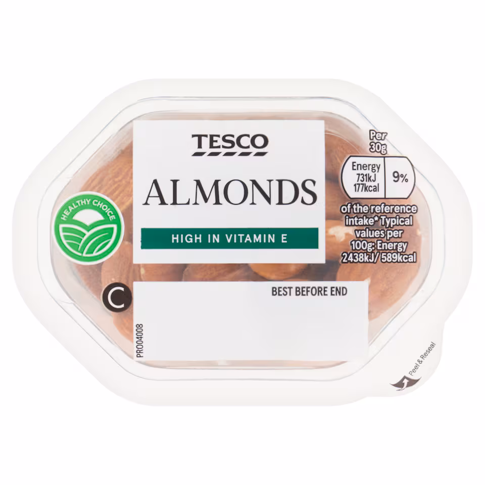 Tesco Snack Pack Almonds 60G