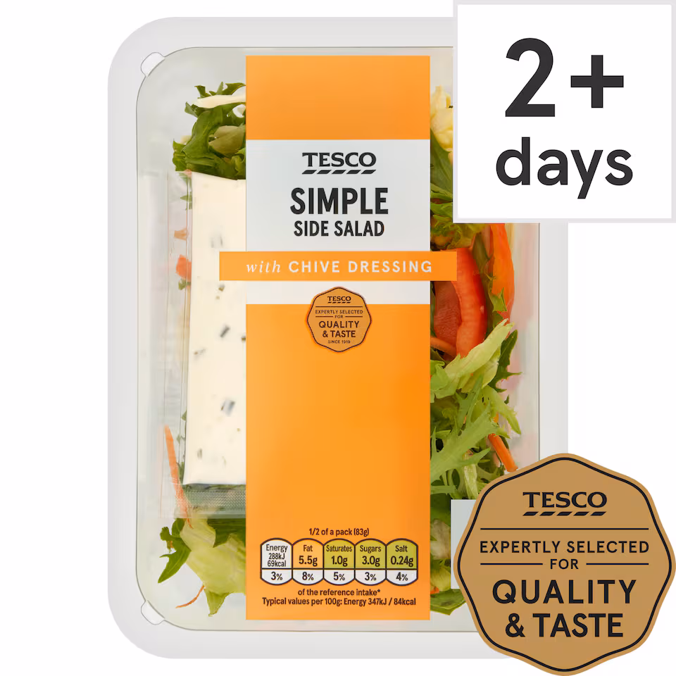Tesco Simple Salad With Sour Cream And Chive 165G