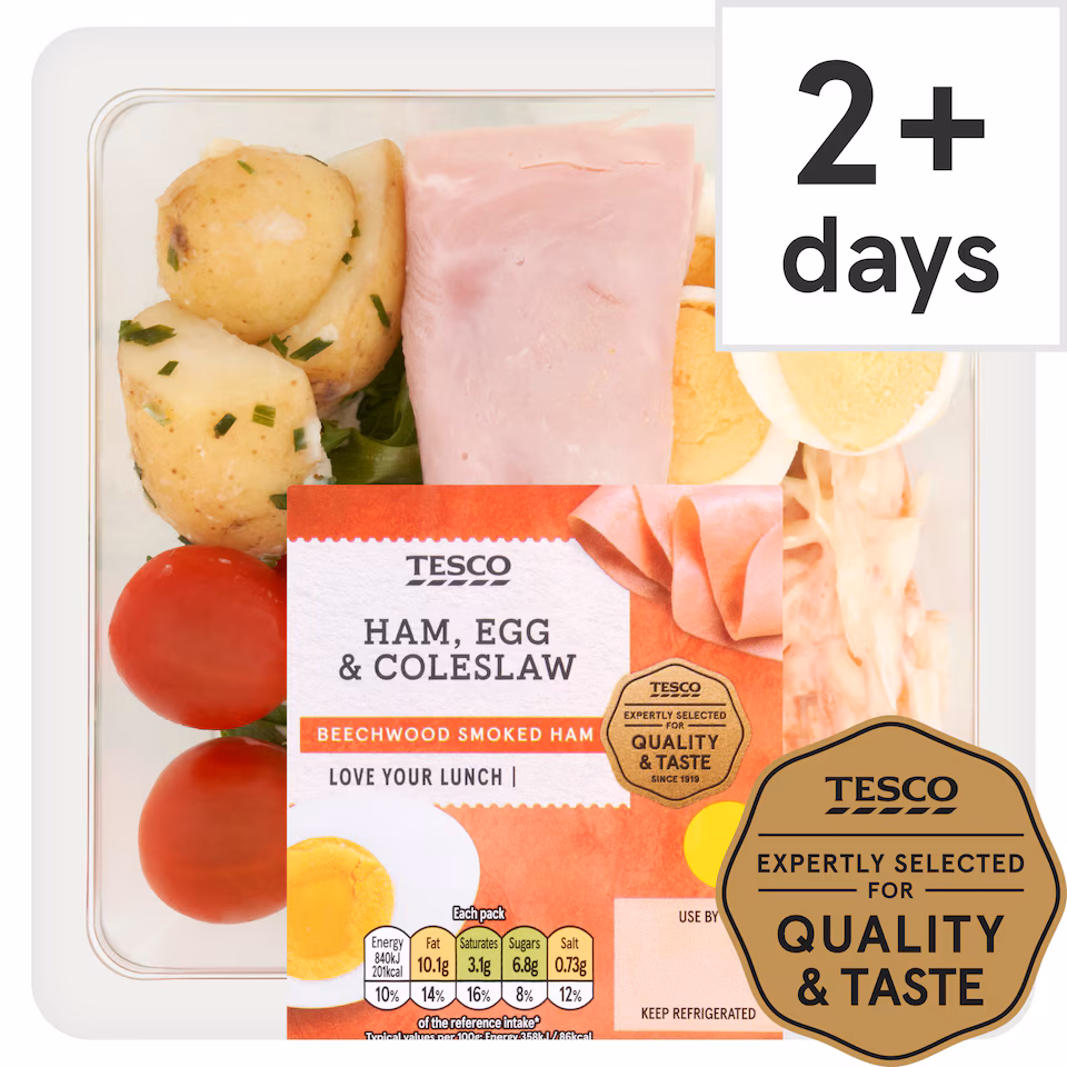 Tesco Ham Egg & Coleslaw Salad 235G