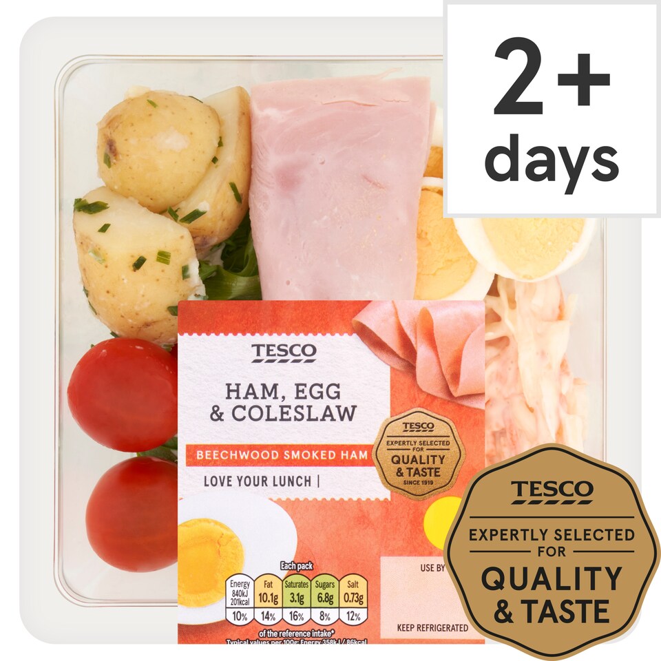 Tesco Ham Egg & Coleslaw Salad 235G