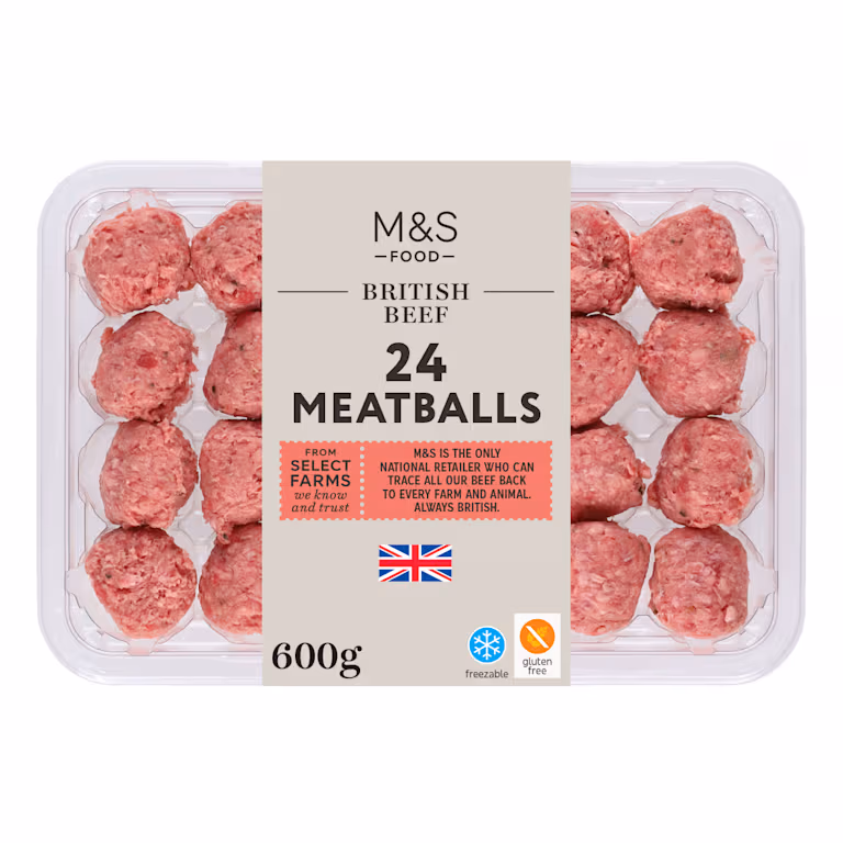 M&S British Beef 24 Meatballs