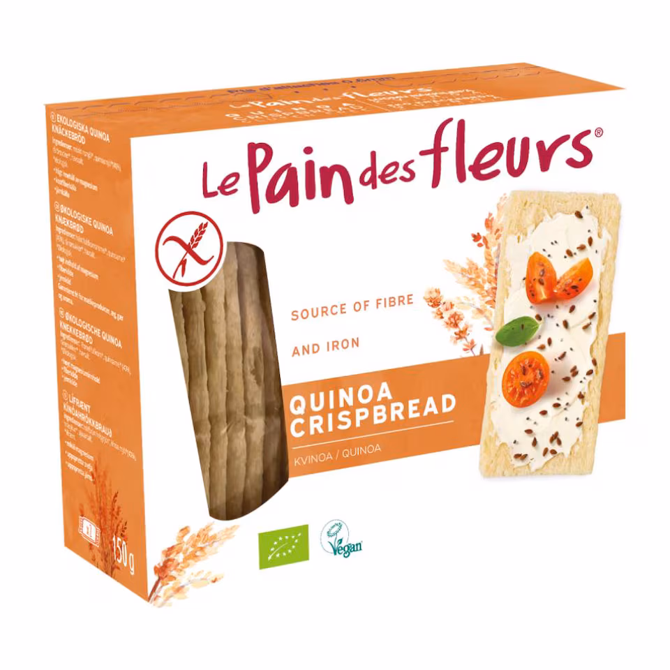 Le Pain Des Fleurs Organic Quinoa Gluten Free Crispbread 6 x 150g