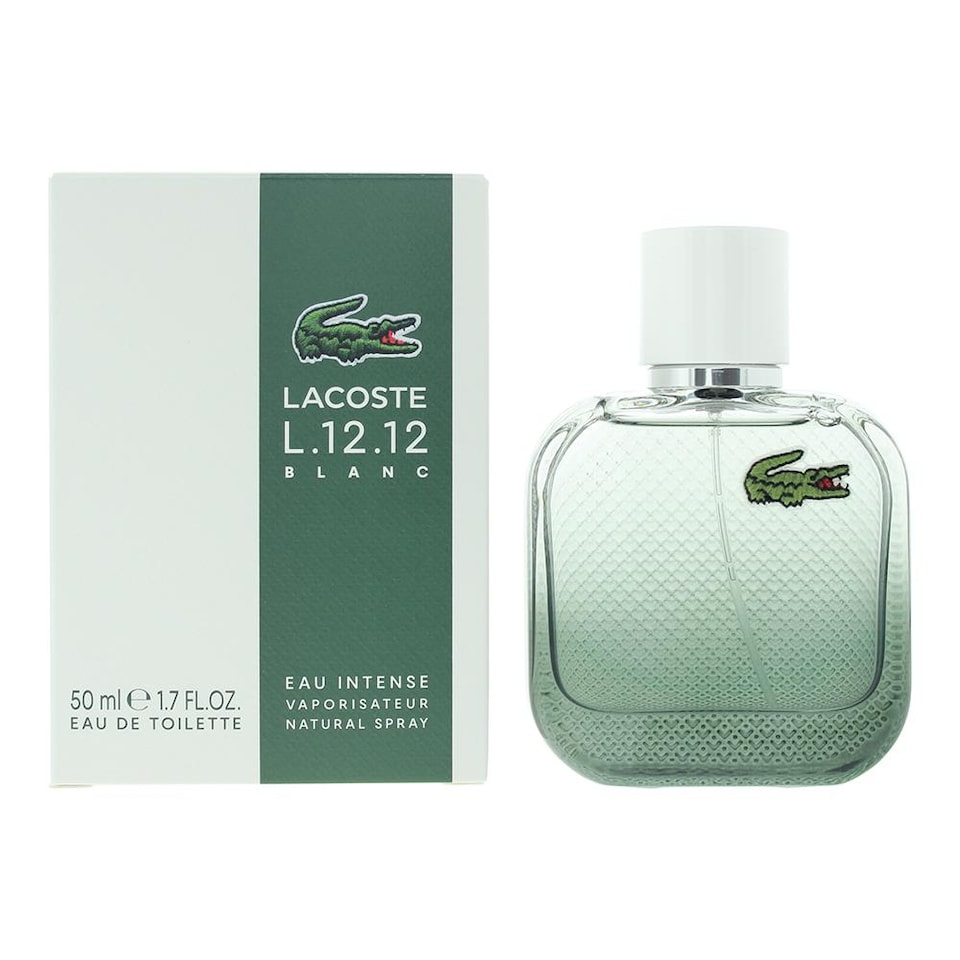 Lacoste L.12.12. Blanc Eau Intense Mens EDT 50ml Fragrance | Clear | Green - #6EC762 | 50ml
