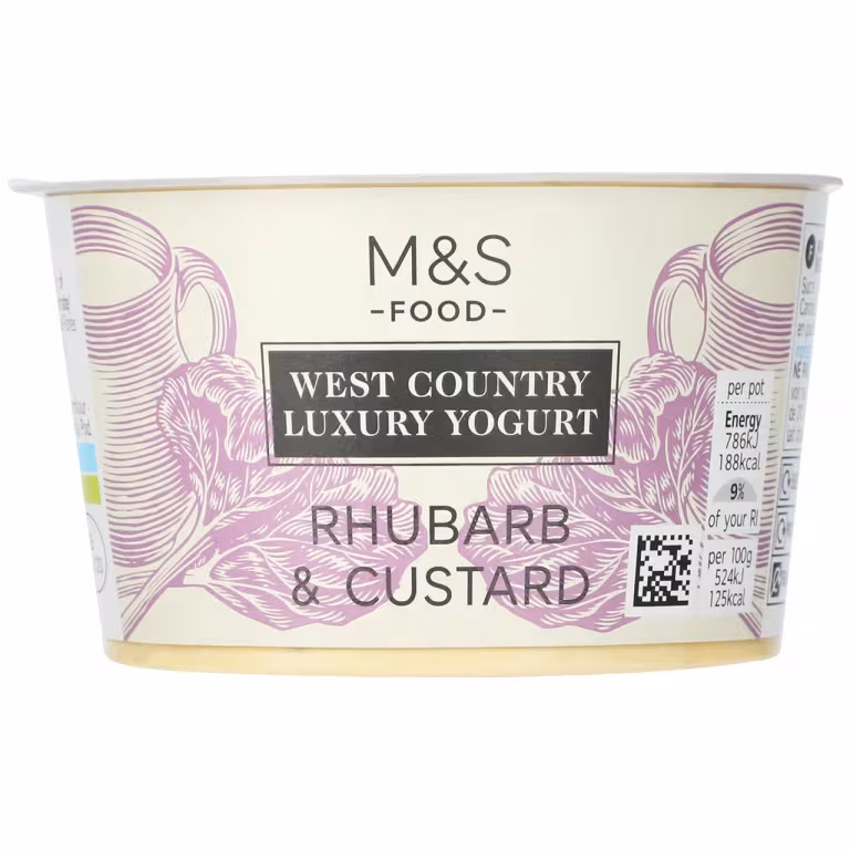 M&S Rhubarb and Custard West Country Luxury Yogurt