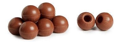 Trøffel Skall- Melkesjokolade Valrhona 504stk