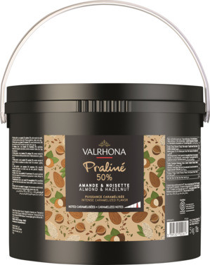 Mandel og Hasselnøtt Praline 50% 5kg Valrhona